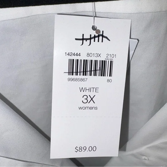 J. Jill Elegant White Women's Blouse NWT - Picture 2 of 6